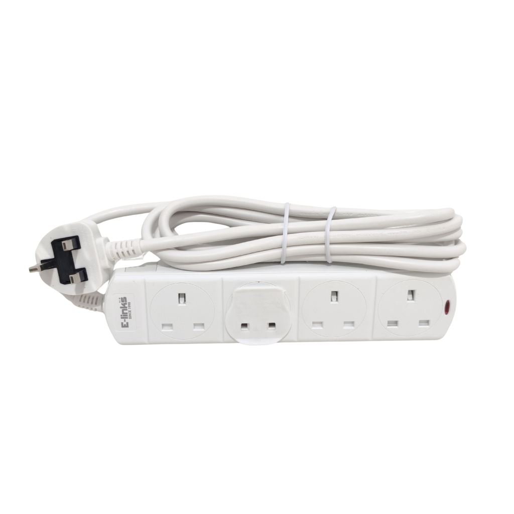 E-LINKS EXTENSION 4WAY 3METER RIE614 GMARK  EXTENSION LEADS