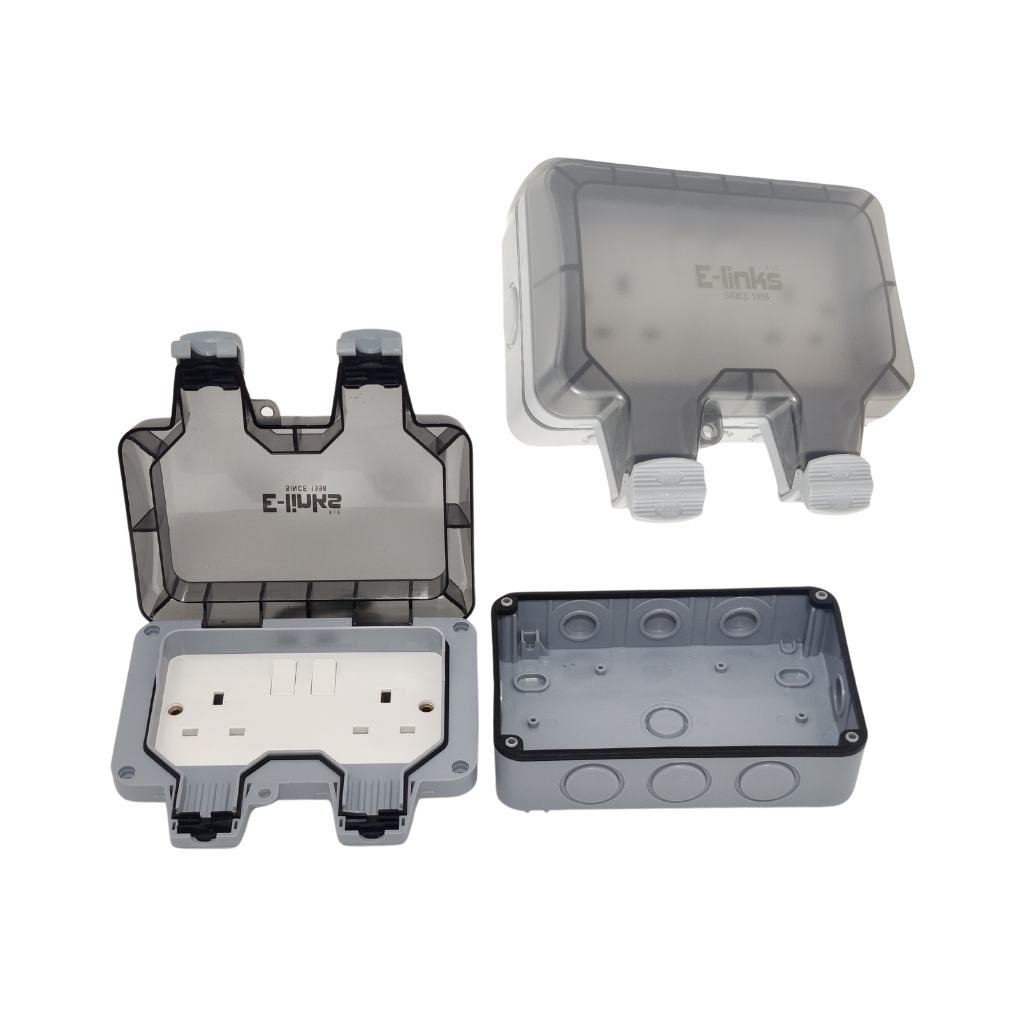 E-LINKS W/P IP66 DOUBLE S/SOCKET RIE1822  IP68