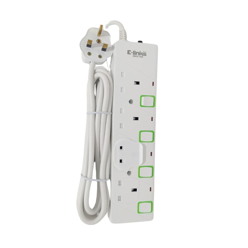 E-LINKS EXTENSION 4WAY 3MT RIE514   EXTENSION LEADS