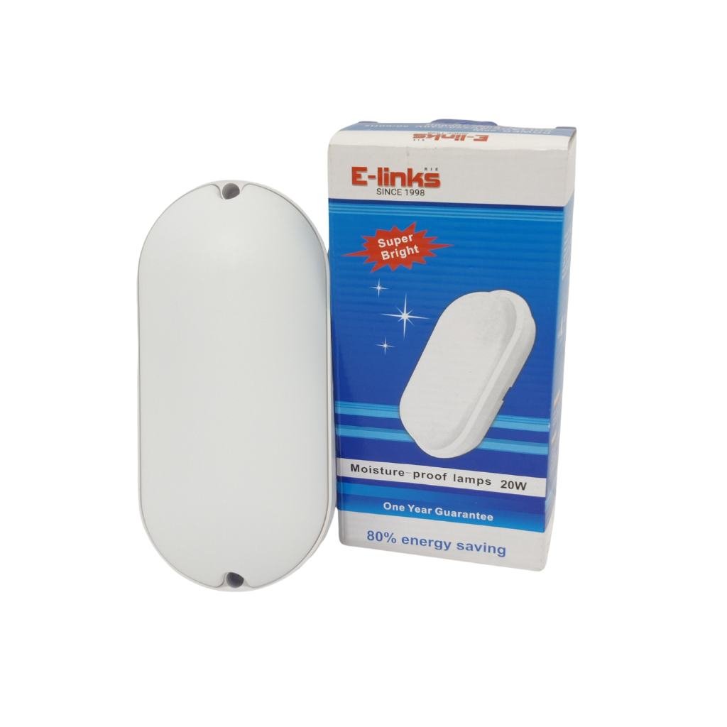  LED BULKHEAD FITTING 20W OVEL DL  BULKHEAD