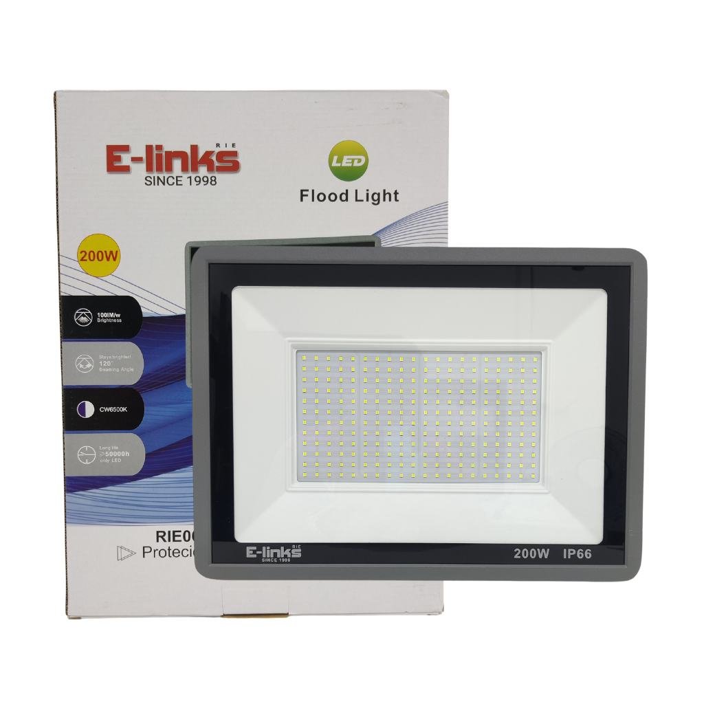 E-LINKS LED FLOOD LIGHT 200W RIE066 IP66  LED FLOOD 