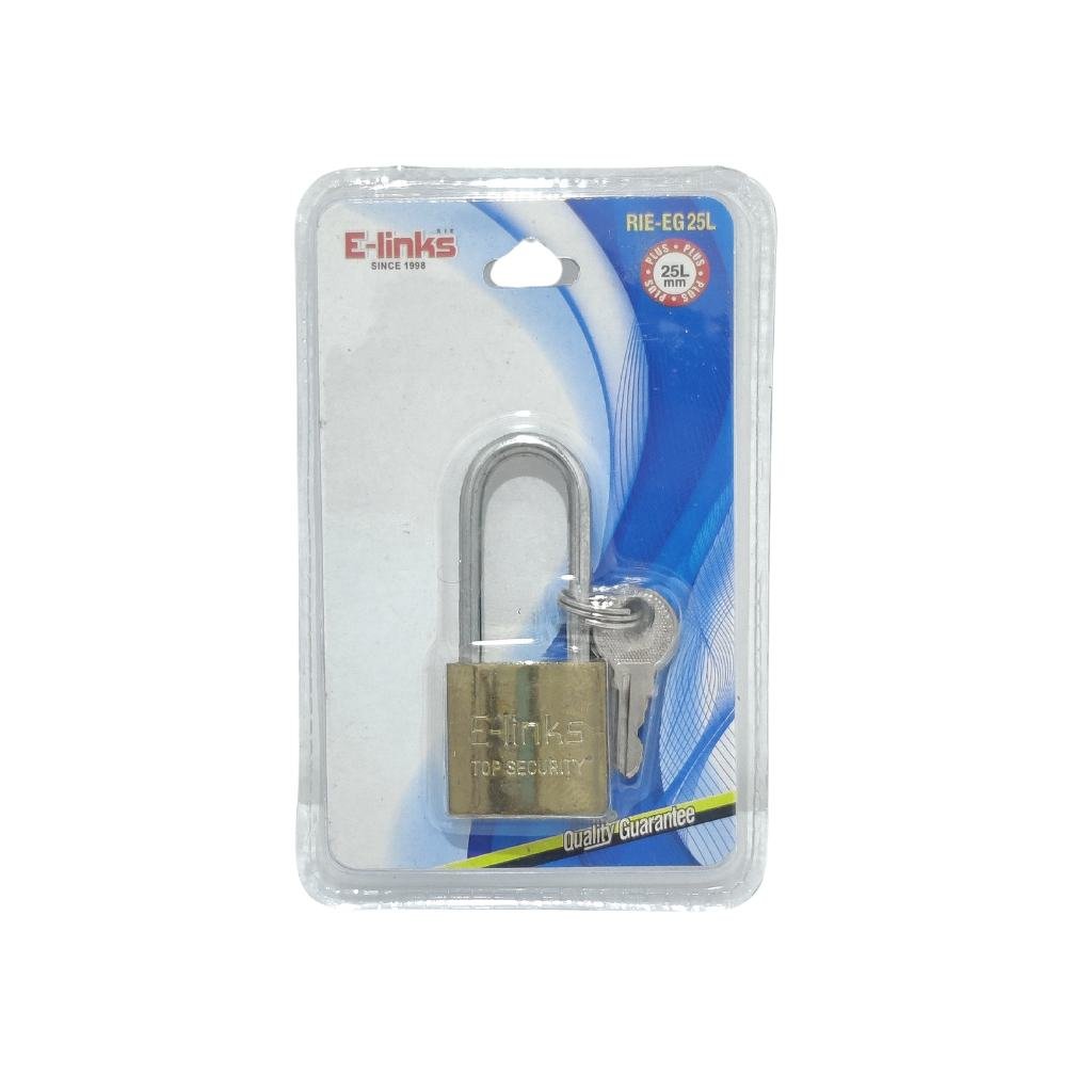E-LINKS PADLOCK IRON GOLD 25MM RIEEG25L  LOCKS