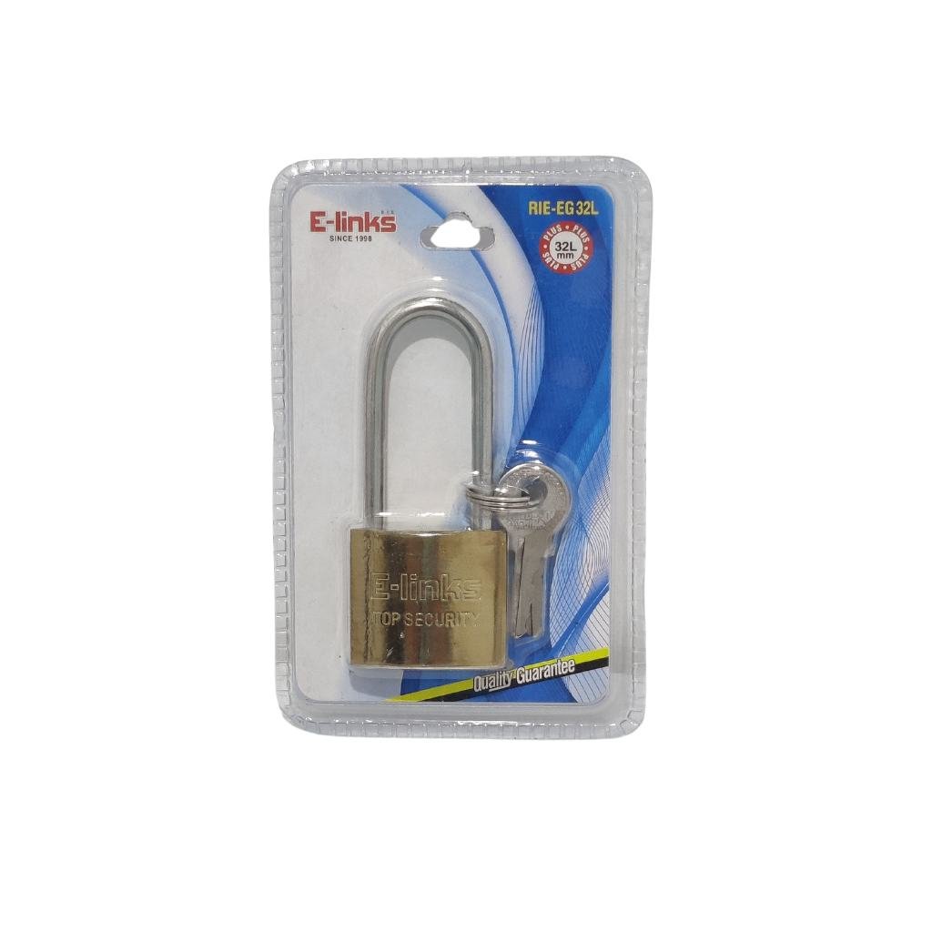 E-LINKS PADLOCK IRON GOLD 32MM RIEEG32L  LOCKS