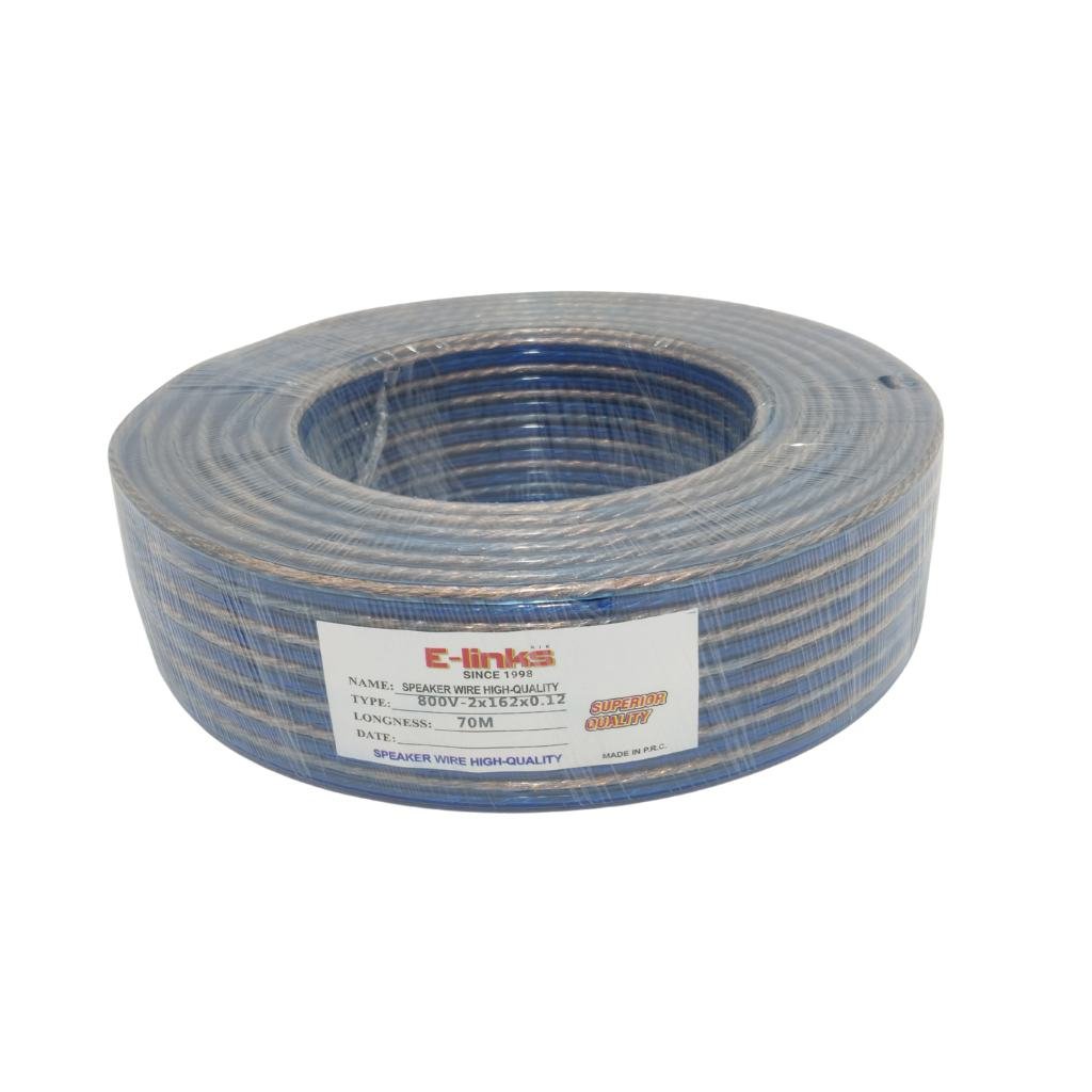 E-LINKS SPEAKER CABLE 70M 2*162*0.12 TRSP RIE800  SPEAKER