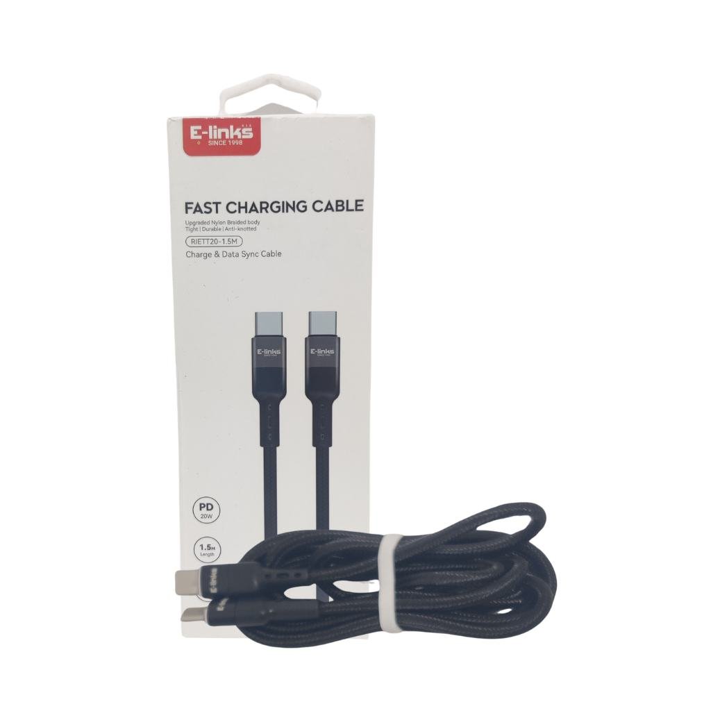  TYPE C TO TYPE C FAST CH/CABLE 20W  USB CABLES