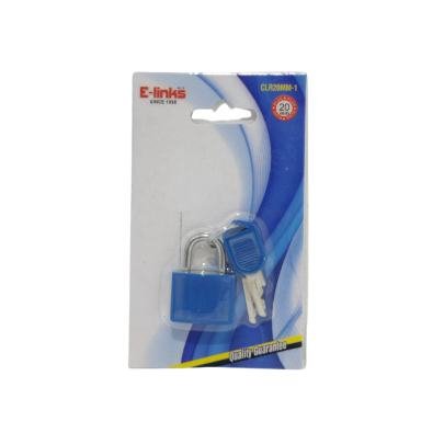 COLOUR PADLOCK 20MM 