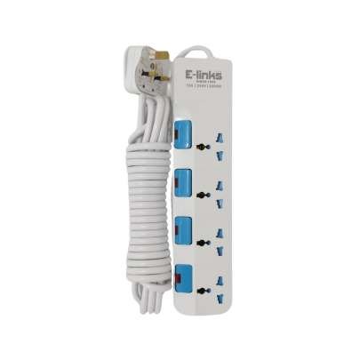 E-LINKS EXTENSION 4WAY 5MTR RIE414/5M EXTENSION LEADS